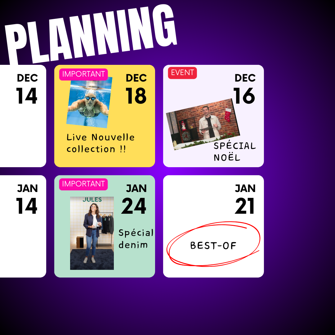 Creating a Live Shopping Calendar: Why and How
