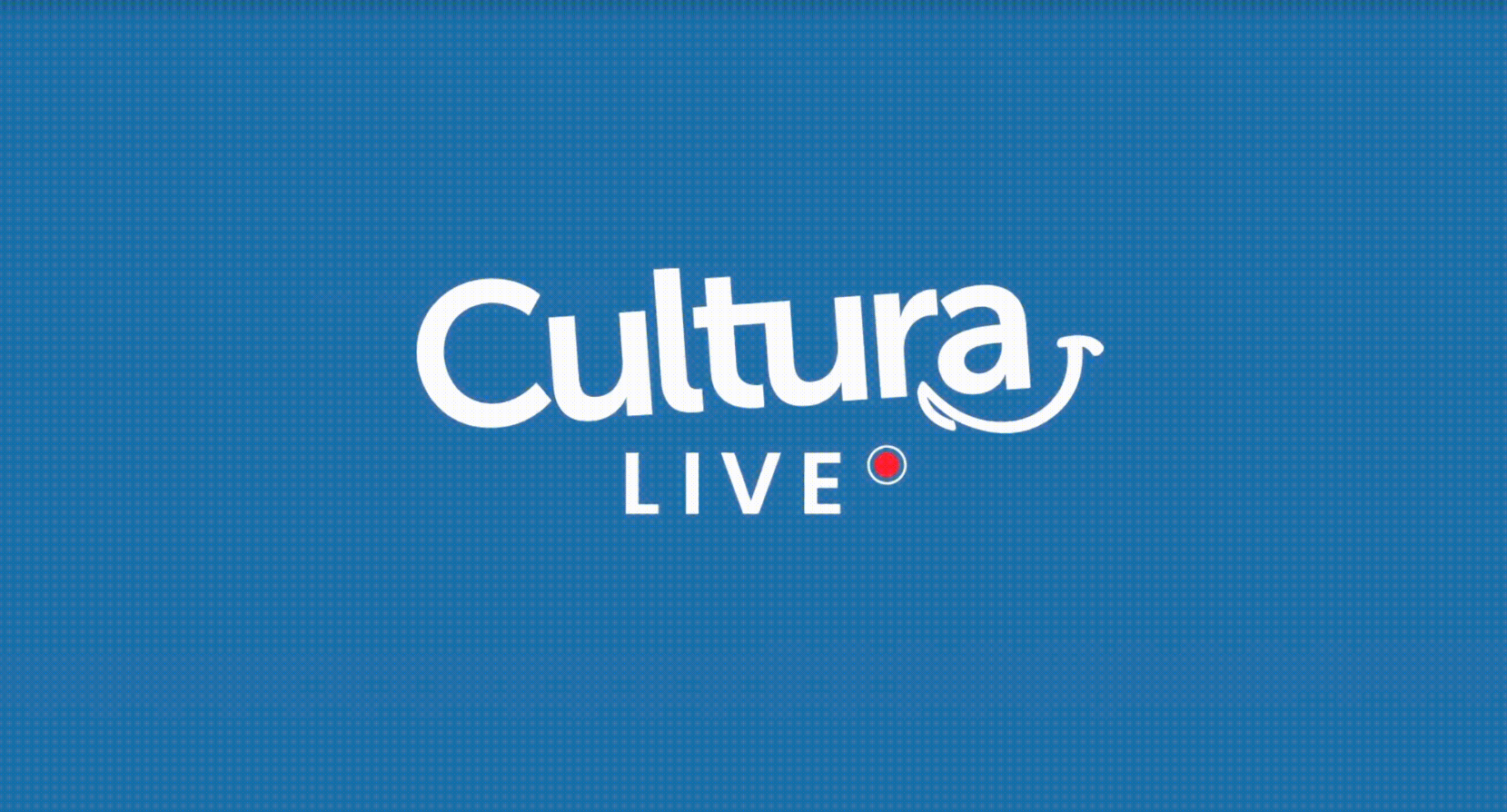 A Cultura live shopping intro featuring the logo and the word "Live"