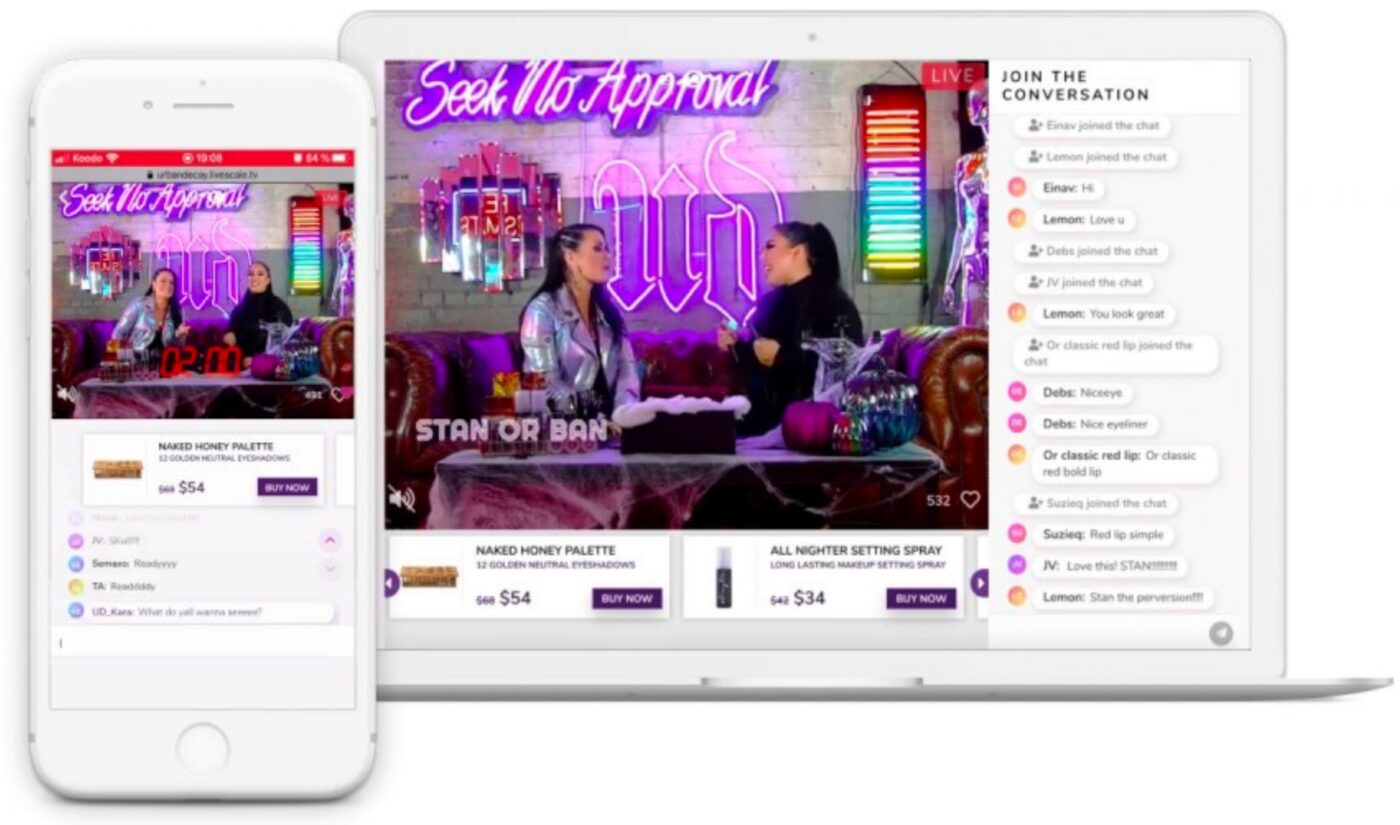 YouTube's live shopping platform