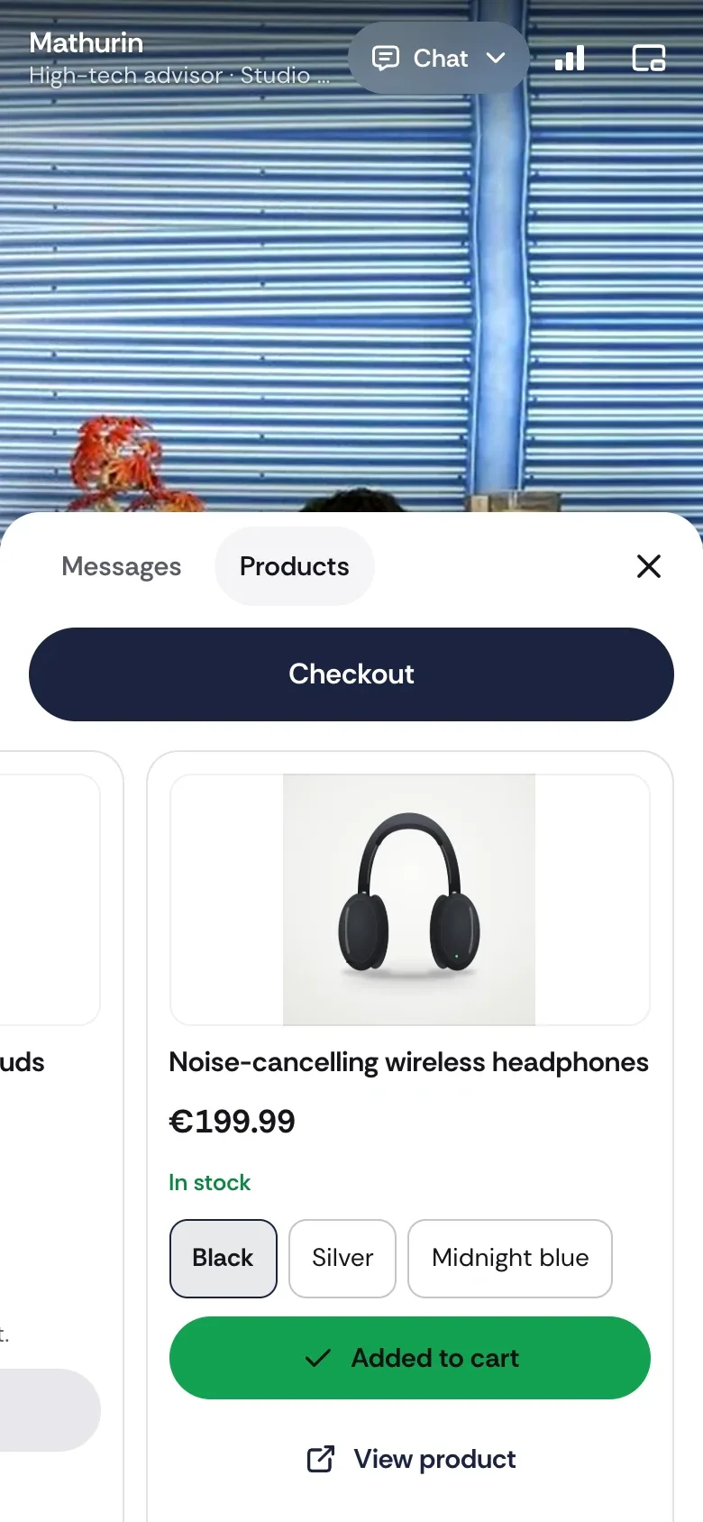 They pick a color and add to cart without hanging up.